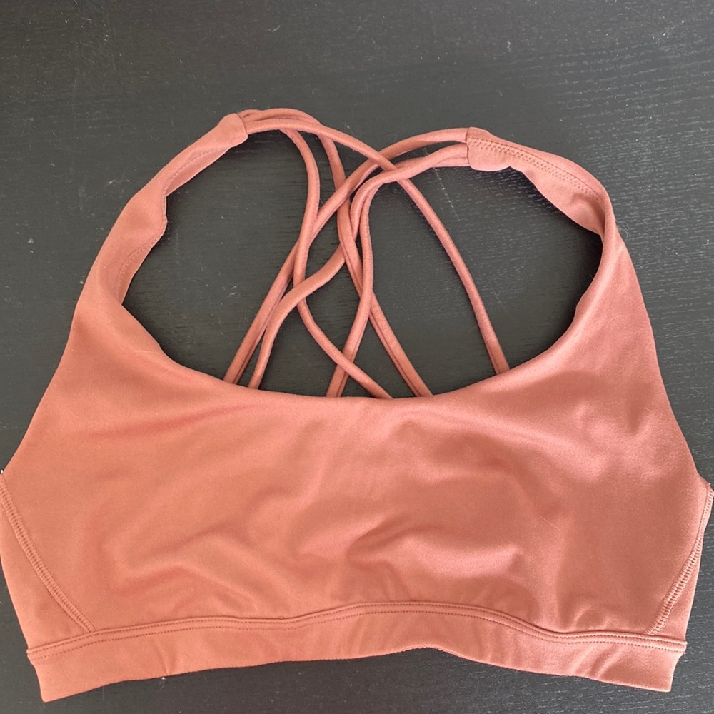Women’s Strappy Sports Bra - Mauve Pink